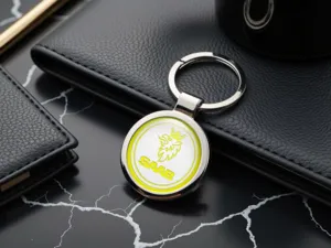 Saab Llavero Brillante Anillo Metal Elegante